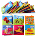 Miniatyrbilde 3 av 8: 6 stk. Baby Bath Books Vaskbar Fargefast Sikker Stoff Rustle Sound Vanntett Baby Books for Early Education Games