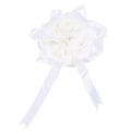 Miniatyrbilde 1 av 8: Vakker håndblomst brudepike håndledd Corsage Bryllupsdekorasjoner (hvitt bånd)