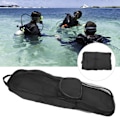 Miniatyrbilde 5 av 8: Bærbar nylon dykking Mesh ryggsekk Snorkling skuldre Oppbevaringsveske for svømmeføtter