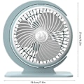 Miniatyrbillede 2 af 5: USB Cirkulationsventilator - Cirkulator Elektrisk Kølebordsventilator | Mini Luftkonvektion Lydløs USB Stærk Vind til Kollegium Hjem