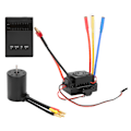 Miniatyrbild 7 av 8: 3650 Borstlös motor 4300KV+60A Borstlös ESC T-kontakt Programmeringskort Set för 1//10 RC Bil