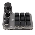 Miniatyrbillede 2 af 8: Programmerbar makro-tastatur 9 taster 3 knapper USB Bluetooth-forbindelse OSU Gaming-tastatur til kontor, musik, medier