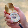 Miniatyrbillede 2 af 5: Kobber Retro Lommeur med Flip Multifunktionel Natlys
