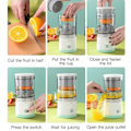 Miniatyrbilde 4 av 5: Bærbar elektrisk USB-oppladbar juicer for appelsin- og sitronjuicing - 45W, 2023 ny utgave [Gratis frakt]