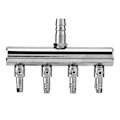 Miniatyrbilde 1 av 6: Akvarium fisketank 8 mm til 4 mm splitterkontrollventil 4 way