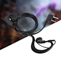Miniatyrbillede 8 af 8: Sort enkelt K-hoved EAR-krog Øretelefon Walkie Talkie Two Way Radio Headset