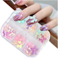 Miniatyrbild 1 av 4: 36 st 3D Aurora Resin Rosett Nageldekoration Fjärilsrosett Nagelberlocker Färgglada Nagelberlocker Nitsats Färgglad Rosett för Nagelkonstdesign Nagelkonst