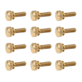 Miniatyrbillede 8 af 8: 50 stk. flad riflet tommelfingerskrue vridet rundt hoved rent kobber Skridsikre industrielle forsyninger (M5 x 16 mm)