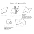 Pikkukuva 7 / 8: Suloinen Panda 3D-paperimalli DIY Eläin Papercraft Toimintahahmot Palapelit Lapsille Lahja Seinälle Kiinnitettävät Koristeet