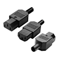 Miniatyrbillede 2 af 5: 5 STK. IEC C13 Strømstik Konnektor C13 Hun Stik Strømadapter