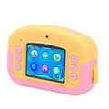Miniatyrbild 7 av 8: Barnkamera 2 till 3 timmars batteritid USB-laddning Anti-fall Mini bärbar digitalkamera för barnpresenter Rosa