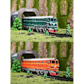 Miniatyrbilde 2 av 3: Simulasjon 1:87 Legeringslokomotiv Modell Leketøy for Barn Gave (C)