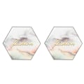 Miniatyrbillede 1 af 8: Nail Art Plade Display Stand Practice Display Neglepolering Blanding Manicure Maling PlateSexangle