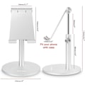 Miniatyrbilde 3 av 5: Justerbart aluminiumsstativ for nettbrett/telefon - Universell kompatibilitet (4-12,9\")