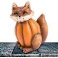 Miniatyrbillede 4 af 5: Efterårsdyr Resin Statue | Kreativt Håndværk Efterår Græskar Ræve Skulptur