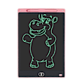 Miniatyrbilde 1 av 5: 1 stk rosa LCD digitalt tegnebrett, håndtegnet notisblokk, praktisk LCD-skjerm, nettbrett og penn