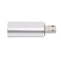 Miniatyrbilde 6 av 7: TypeC Adapter Konverter Hunn til Micro Hann Mobiltelefon Datalinje USB Lading (Sølv)