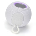 Miniatyrbild 3 av 8: Bluetooth trådlös minihögtalare, bärbar tyghögtalare, laddningsbar högtalare för hem, sovsal, fest, vit