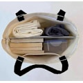 Miniatyrbillede 5 af 5: Canvas Tote sød taske til kvinder, Trendy & Genanvendelige bomuldstasker, B Style