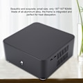 Miniatyrbilde 8 av 8: Mini ITX datamaskin kabinett aluminiumlegering HTPC kabinett Mini PC datamaskin kabinett(L80 Svart USB2.0)