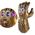 Miniatyrbillede 3 af 5: Gem Avengers 4 Voksen Stil LED Lysende Handsker Thanos Infinity War