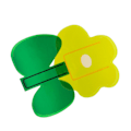 Miniatyrbild 6 av 8: Innovativ Dekorationsvas Unik Skrivbordsdekoration Akryl Blomvas för Hembordskontorsfest Gul Blomma