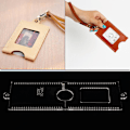 Miniatyrbillede 2 af 8: Kort tegnebog Taske Craft Akryl Stencil skabelon sæt Læder Craft DIY Værktøj XBY-04