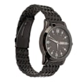 Miniatyrbillede 2 af 8: Herreur Quartz Dag Dato Vandtæt Casual Luksus Lysende Mode Kjole Ur med Legering Rem til Business Sort
