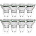 Miniatyrbillede 1 af 5: 8 stk. GU10 50W Halogen Reflektor Pærer, Dæmpbar Spotlight, Varm Hvid 2700K