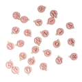 Pikkukuva 5 / 8: 26 kpl / pussi DIY englanninkielinen kirjainriipus metallipyöreä riipus korujen valmistukseen CraftPink