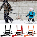 Miniatyrbillede 1 af 4: Ski- og snowboardsele til børn - Træningsline til at lære dit barn det grundlæggende i skiløb og snowboarding - JRCN sort