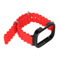 Miniatyrbilde 2 av 8: 2 i 1 erstatningsklokkerem for Redmi Watch 3 Silikon Justerbar Smart Watch-armbånd med beskyttelsesveske Rød