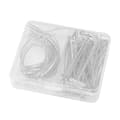 Versatile Wig Making Needles, Combining T-Pins and Curved Tools for Craft Use Silver