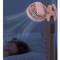 Miniatyrbillede 3 af 5: Dww-Bærbar Mini Bordventilator, USB Personlig Køleventilator med 3 Hastigheder og 360° Rotation, USB-kabel og Batteri til Ma