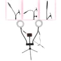 Miniatyrbilde 8 av 8: 5-tommers Selfie Ring Light LED Justerbart Fylllys med Stativ Mobiltelefonstativ (USB Plug In Type)