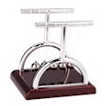 Miniatyrbillede 3 af 8: Newtons vugge Stålbalancebold Fysik Videnskab Pendulum Skrivebord Sjov legetøjsgave