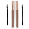 Miniatyrbillede 1 af 8: VIBELY 2stk Eyebrow Tint Gel Dye Kit Langtidsholdbar flydende bryn tatoveringsblæk med børste4#Kaffe