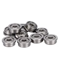 Miniatyrbillede 1 af 8: 10 stk. flanget kuglelejer grå holdbare miniature metal dobbelt afskærmede kromstål lejer til 3D-printer