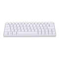 Miniatyrbilde 4 av 8: Mekanisk tastatur 64 taster trådløs 2.4G BT3.0 5.0 Type C kablet tilkobling ergonomisk design hvitt tastatur lineær handling bryter