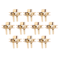 Miniatyrbillede 8 af 8: 10 stk. Hardwarelås Spænde Klassisk Design 4cm Drejelås Spænde Pung til DIY Læderhåndværk Punge Pung