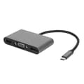 Miniatyrbilde 1 av 8: 5-i-1 Type-C multifunksjonsdokkingstasjon HDMI+DP+VGA+USB+PD-grensesnitt HUB-adapter