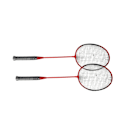 Miniatyrbild 4 av 8: LEIJIAER Badminton Racket Offensiv Järnlegering Lätt Bekväm Grepp Sports Badminton Racket Röd