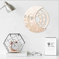 Miniatyrbild 5 av 5: Väggmonterad Evighetskalender i Trä Konst Evig Kalender Väggprydnad Zekai Träfärg