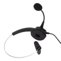 Miniatyrbilde 8 av 8: 3,5 mm ensidig forretningshodetelefon Justerbar Komfortabel Mono Call Center-hodesett med mikrofon for telefoner Bærbare datamaskiner