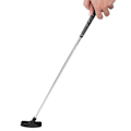Miniatyrbillede 6 af 8: 29 tommer Mini Gummi Hoved Golf Putters Børn Golf Putter Stålskaft (Sort)