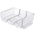 Miniatyrbild 4 av 8: Vinställ Stapelbar Plast Transparent Vattenbjörn Flaskhållare Rack för Hemdisplay 3 Flaskor Transparent