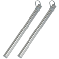 Miniatyrbilde 1 av 5: 2x Oppbevaringsrør for spisepinner Aluminiumlegeringsboks Etui for oppbevaringsboks for titanstikk uten Cho