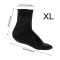 Pikkukuva 4 / 7: Liukumattomat neopreeniset sukellussukat - 3 mm paksu, koko nilkan peitto - snorklausvarusteet XL