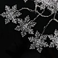 Miniatyrbilde 5 av 5: 96 LED Snøfnugg Lyslenke Vanntett Lysgardin Juledekorasjon