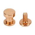Miniatyrbild 5 av 8: 300 set DIY bokbindningsskruv dubbelskikts platt huvud slätare kanter Chicago skruvar sortiment set för DIY kläder väskor guld